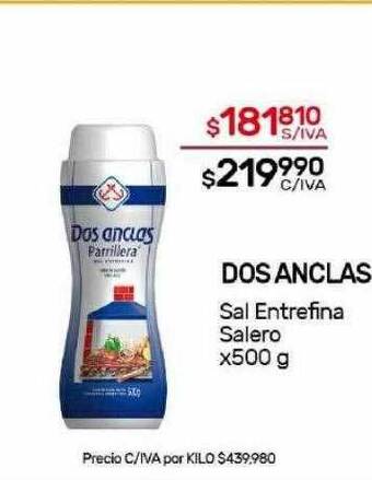 Nini Mayorista Dos anclas sal entrefina salero oferta