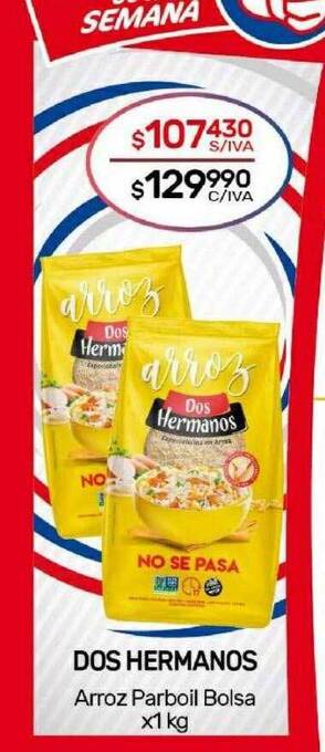Nini Mayorista Dos hermanos arroz parboil bolsa oferta