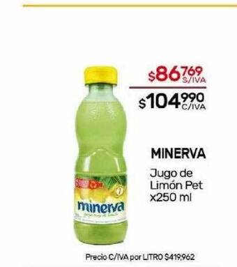 Nini Mayorista Minerva jugo de limón oferta