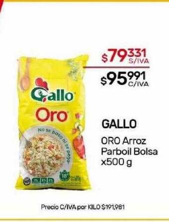 Nini Mayorista Gallo oro arroz parboil bolsa oferta