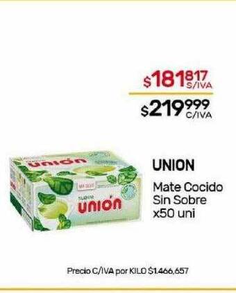 Nini Mayorista Union mate cocido sin sobre oferta