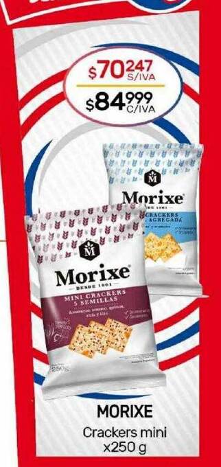 Nini Mayorista Morixe crackers mini oferta