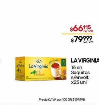 Nini Mayorista La virginia té en saquitos s envolt. oferta