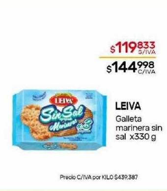 Nini Mayorista Leiva galleta marinera sin sal oferta