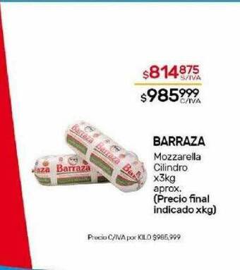 Nini Mayorista Barraza mozzarella cilindro oferta
