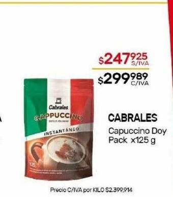 Nini Mayorista Cabrales capuccino doy pack oferta
