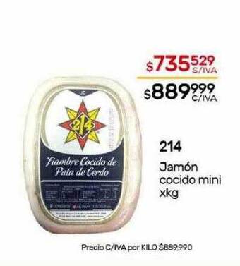 Nini Mayorista 214 jamón cocido mini oferta