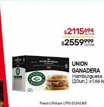 Nini Mayorista Union ganadera hamburguesa oferta