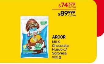Nini Mayorista Arcor milk chocolate huevo c sorpresa oferta