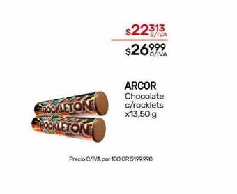 Nini Mayorista Arcor chocolate c rocklets oferta