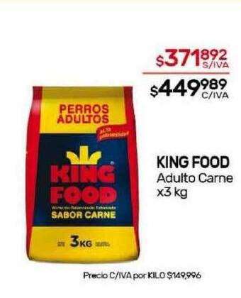 Nini Mayorista King food adulto carne oferta
