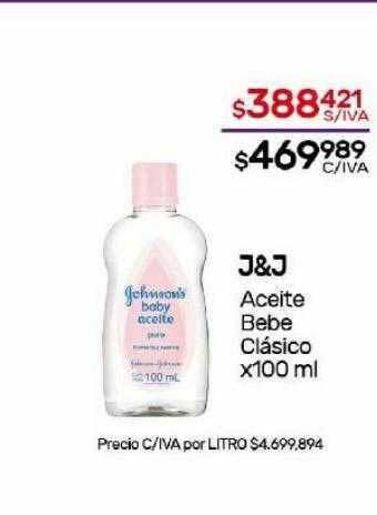 Nini Mayorista J&j aceite bebe clásico oferta
