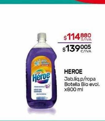 Nini Mayorista Heroe jab. líq p ropa botella bio evol. oferta