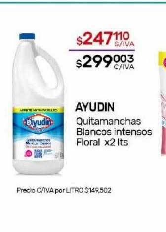 Nini Mayorista Ayudin quitamanchas blancos intensos floral oferta