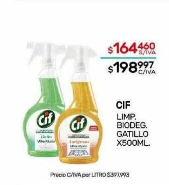 Nini Mayorista Cif limp. biodeg. gatillo oferta