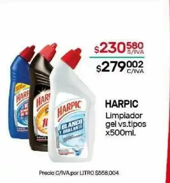 Nini Mayorista Harpic limpiador gel vs tipos oferta