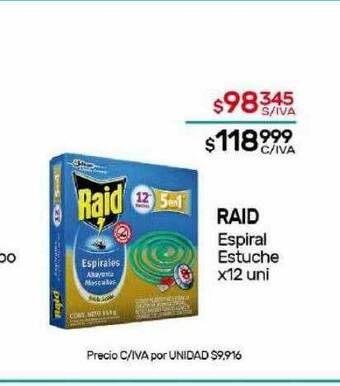 Nini Mayorista Raid espiral estuche oferta