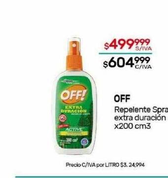 Nini Mayorista Off repelente spray extra duración oferta