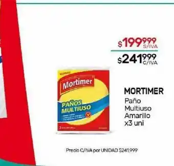 Nini Mayorista Mortimer paño multiuso amarillo oferta
