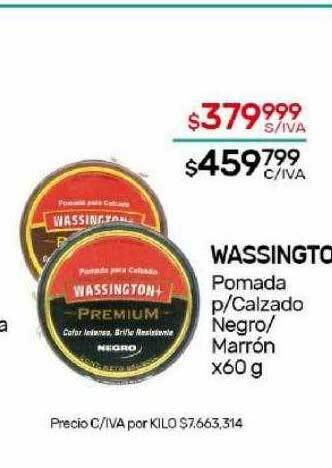 Nini Mayorista Wassington pomada p calzado negro marrón oferta
