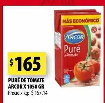 Punto Mayorista Puré de tomate arcor oferta