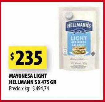 Punto Mayorista Mayonesa light hellmann's oferta