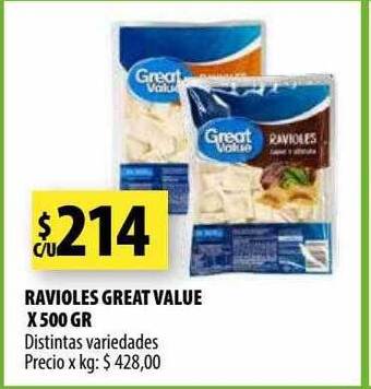 Punto Mayorista Ravioles great value oferta
