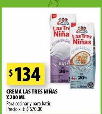 Punto Mayorista Crema las tres niñas oferta