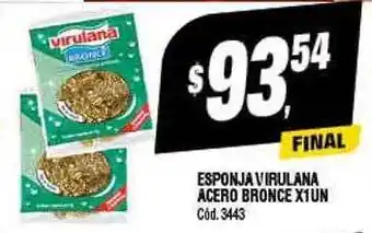 Supermercados Yaguar Esponja virulana acero bronce oferta