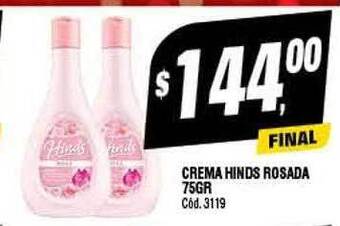 Supermercados Yaguar Crema hinds rosada oferta