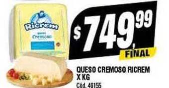 Supermercados Yaguar Queso cremoso ricrem oferta