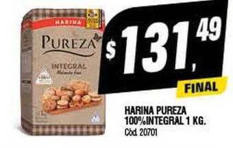 Supermercados Yaguar Harina pureza 100% integral oferta