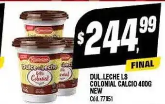 Supermercados Yaguar Dul. leche ls colonial calcio oferta