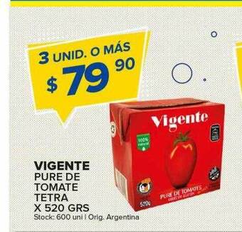 Carrefour Maxi Vigente pure de tomate tetra oferta