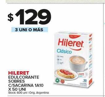 Carrefour Maxi Hileret edulcorante sobres c sacarina oferta