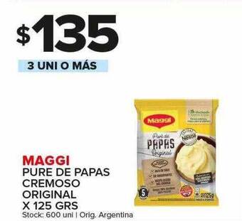 Carrefour Maxi Maggi pure de papas cremoso original oferta