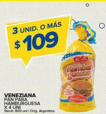 Carrefour Maxi Veneziana pan para hamburguesa oferta