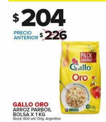 Carrefour Maxi Gallo oro arroz parboil bolsa oferta