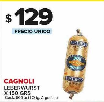 Carrefour Maxi Cagnoli leberwurst oferta