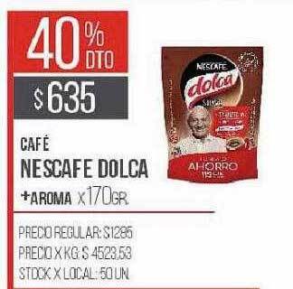 Disco Café nescafé dolca +aroma oferta
