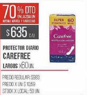 Disco Protector diario carefree largos oferta