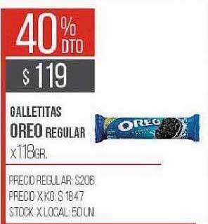 Disco Galletitas oreo regular oferta