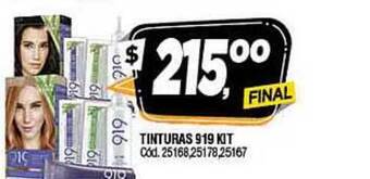Supermercados Yaguar TINTURAS 919 KIT oferta