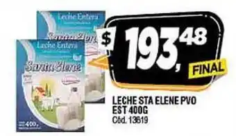Supermercados Yaguar STA ELENE LECHE PVO EST 400g oferta