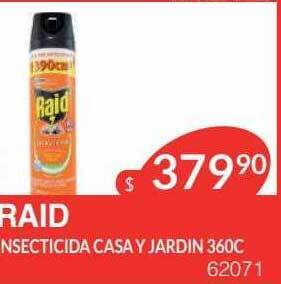 Masivos Raid insecticida casa y jardin oferta