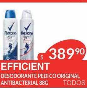Masivos Efficient desodorante pedico original antibacterial oferta
