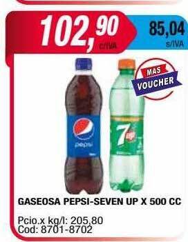 Maxiconsumo Gaseosa pepsi-seven up oferta
