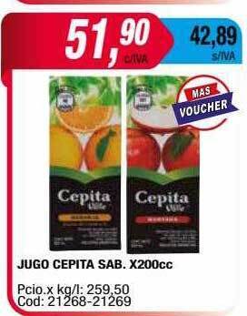 Maxiconsumo Jugo cepita sab oferta