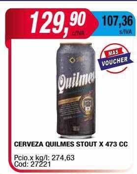 Maxiconsumo Cerveza quilmes stout oferta