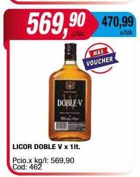 Maxiconsumo Licor doble v oferta